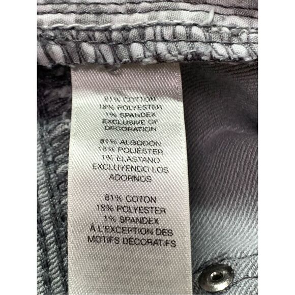 Chicos platinum gray crop denim pant size L/12 - Picture 6 of 7